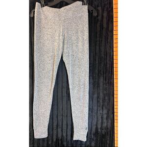 Cuddl Duds SoftKnit Women’s Small Gray Heather Lounge Leggings Stretch Pants